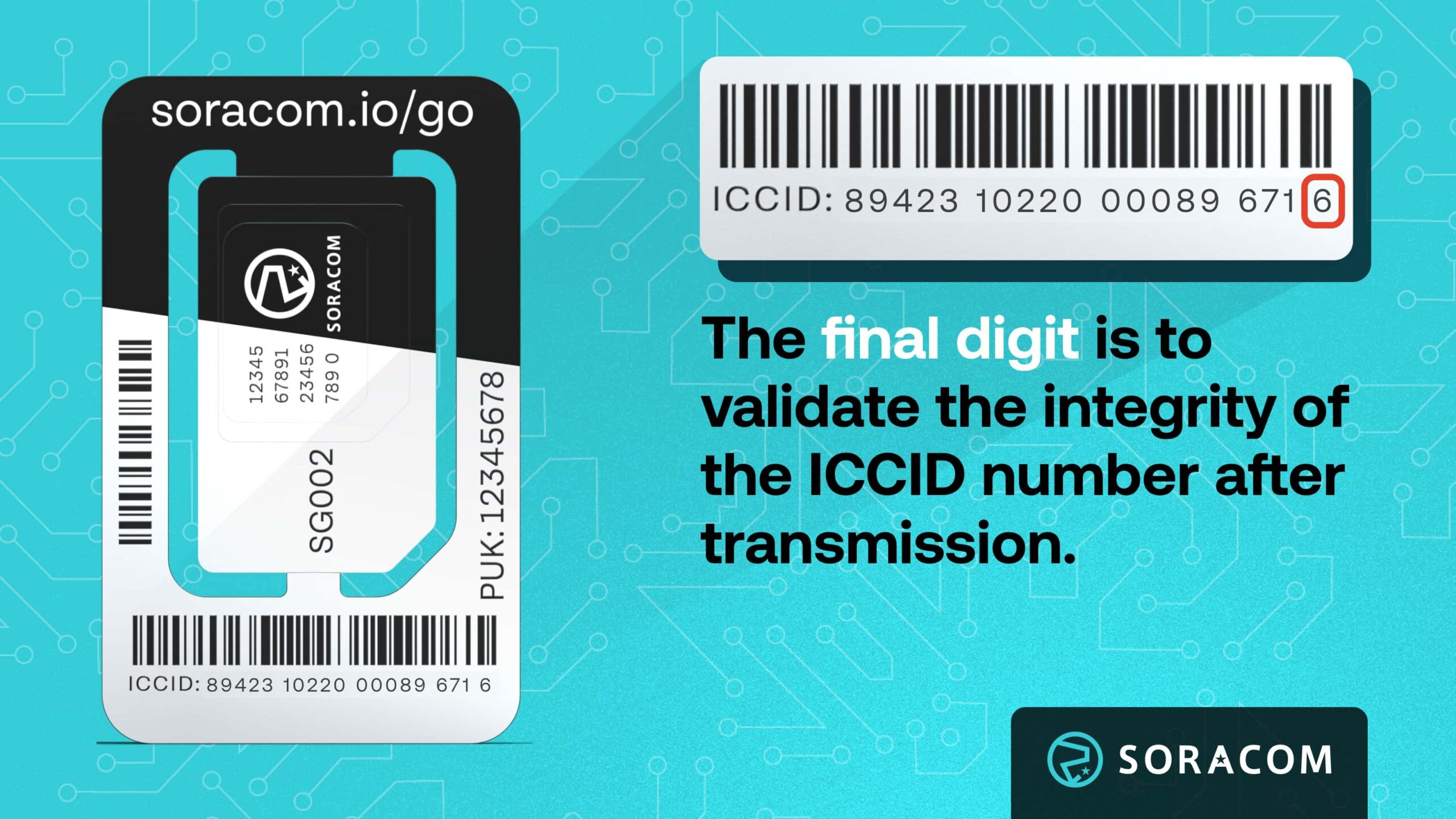 Graphic showing SIM ICCID Checksum